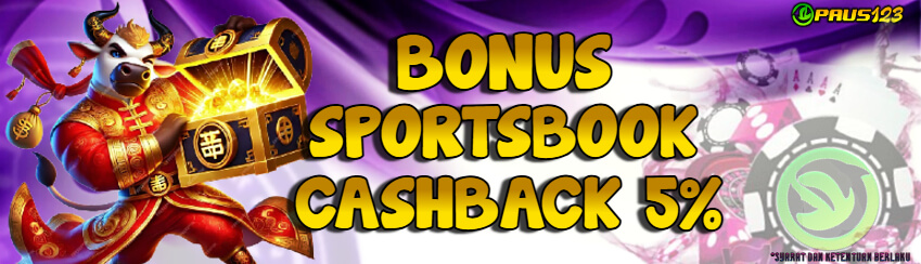 PAUS123 - BONUS SPORTSBOOK CASHBACK 5%!