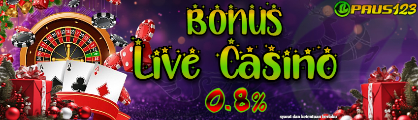 PAUS123 - PROMO LIVE CASINO ROLLINGAN 0.8%