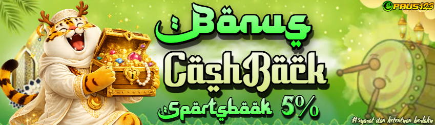 PAUS123 - BONUS SPORTSBOOK CASHBACK 5%!